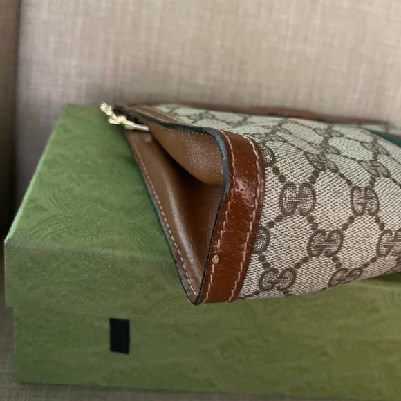 Authentic Gucci vintage web sherry clutch bag 010.378 (WN14) - Picture 6 of 13